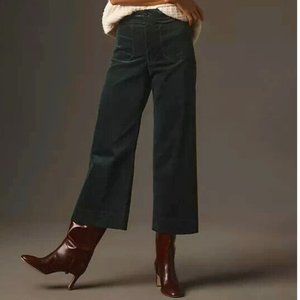Maeve Colette Cropped Wide Leg Corduroy